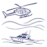 Bali helicopter and yacht day tour icon